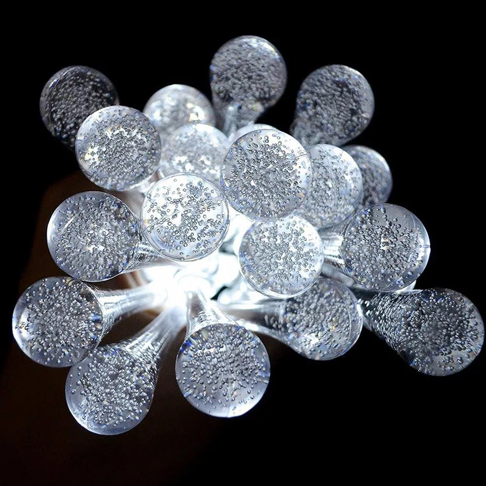4 м 20LED наружные солнечные гирлянды, лампочки, солнечные гирлянды, рождественские свадебные декоративные огни для вечеринки