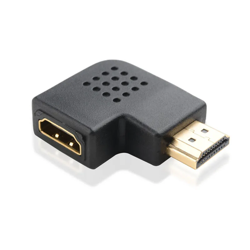 HD 1080P адаптер HDMI для мужчин и женщин конвертер 90 градусов угол поворота правый