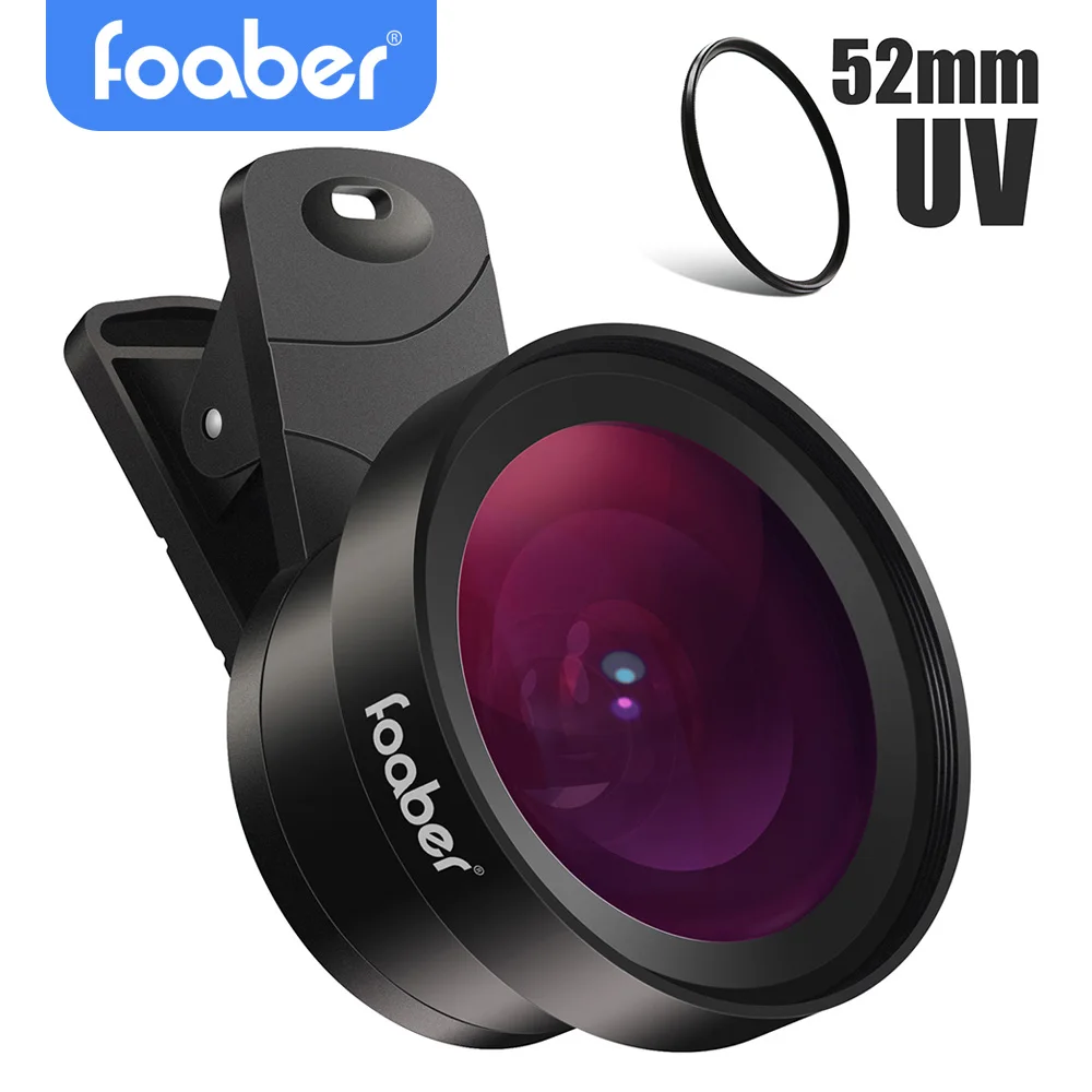 Объектив камеры Foaber для телефона 2 в 1 комплект объективов мобильный телефон