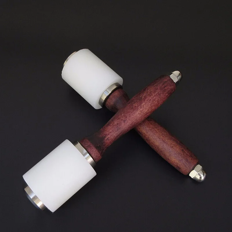 Деревянный DIY инструмент для рукоделия кожа резьбы наборы молотков пробойник