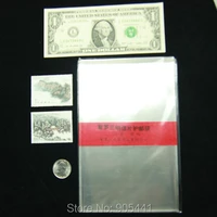 100pcs big size paper money currency stamp postcard sleeves 19cm13 2cm holders high quality free shipping