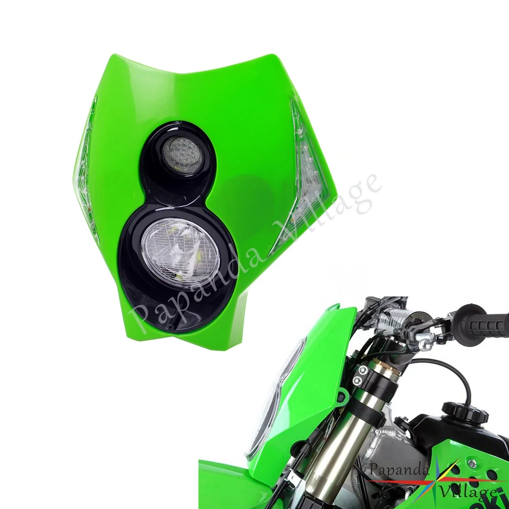 Фара для мотоцикла внедорожная H3 со светодиодным индикатором Kawasaki KLX KLR KLE ZZR KDX 110