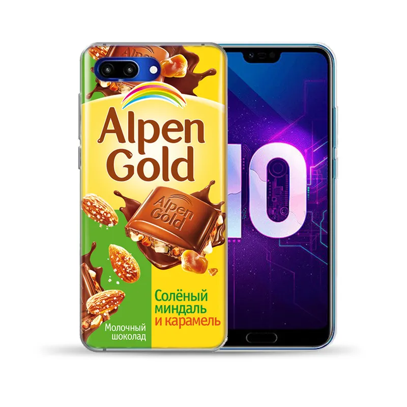 10 Забавные Шоколад Мягкий ТПУ чехол Обложка для huawei Honor 9 10 Lite вид 20 8X 8C 7A Y5 Y6 II Y3 Y7 Y9 NOVA 4 3 3I - Цвет: 10