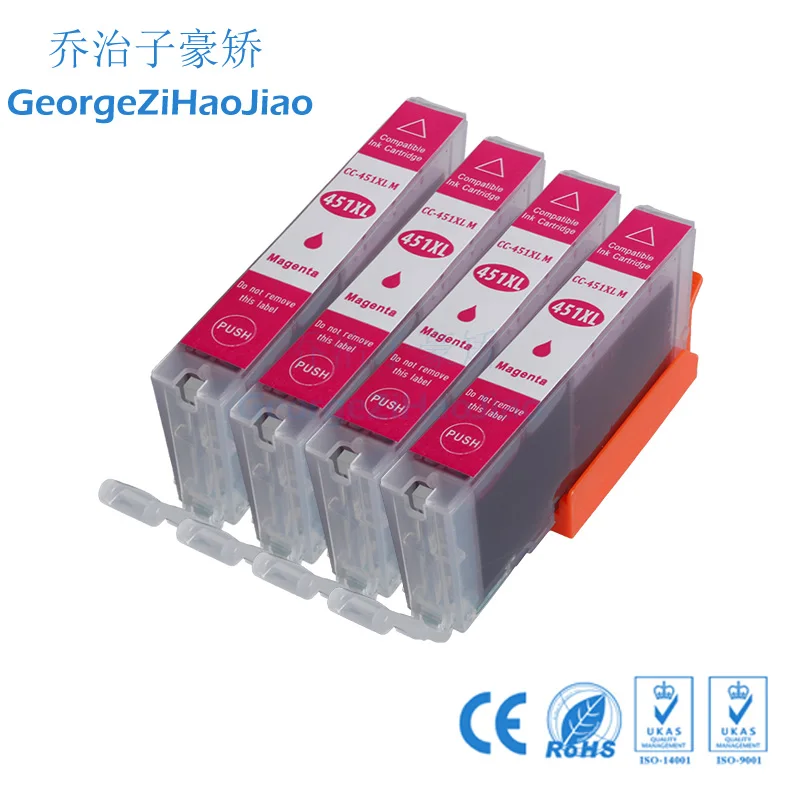 4 шт. 450XL картридж с чернилами Compitalbe для Canon PIXMA IP7240 MG5440 MG5540 MG6440 MG6640 MG5640 IX6840 принтер -