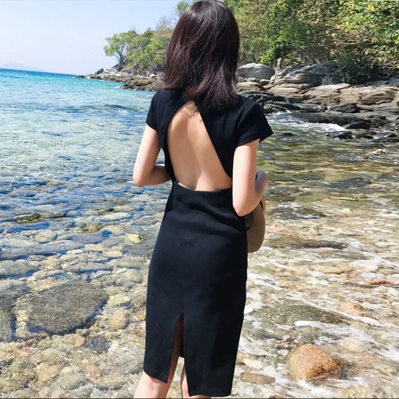 Женское тонкое трикотажное платье 2019 весеннее летнее модное женское