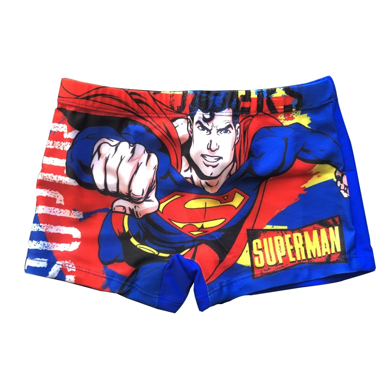 Superman Плавки «Человек-паук» для мальчиков, купальный костюм, Шорты плавки с объемным рисунком милая детская одежда для купания детские плавки для мальчиков - Цвет: Superman