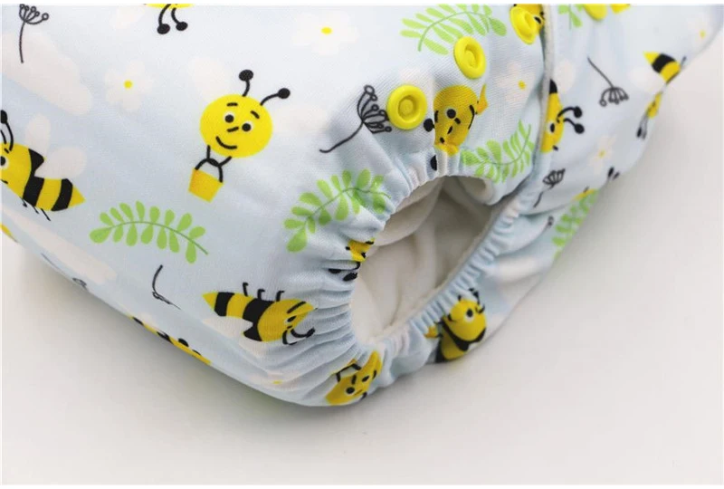 Baby Washable Reusable Cloth Diaper Waterproof Adjustable Cloth Nappy Baby Cloth Diaper Cover With 1pc Microfiber Insert
