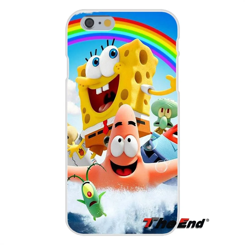 Для Huawei G7 G8 P8 P9 Lite Honor 4C 5X 5C 6X Mate 7 8 9 Y3 Y5 Y6 II мультяшная смешной Губка Боб квадратные
