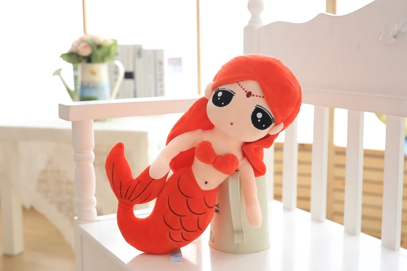 Милая Красивая кукла Русалочка плюшевая четыре цвета подарок для девочки 30 см/50
