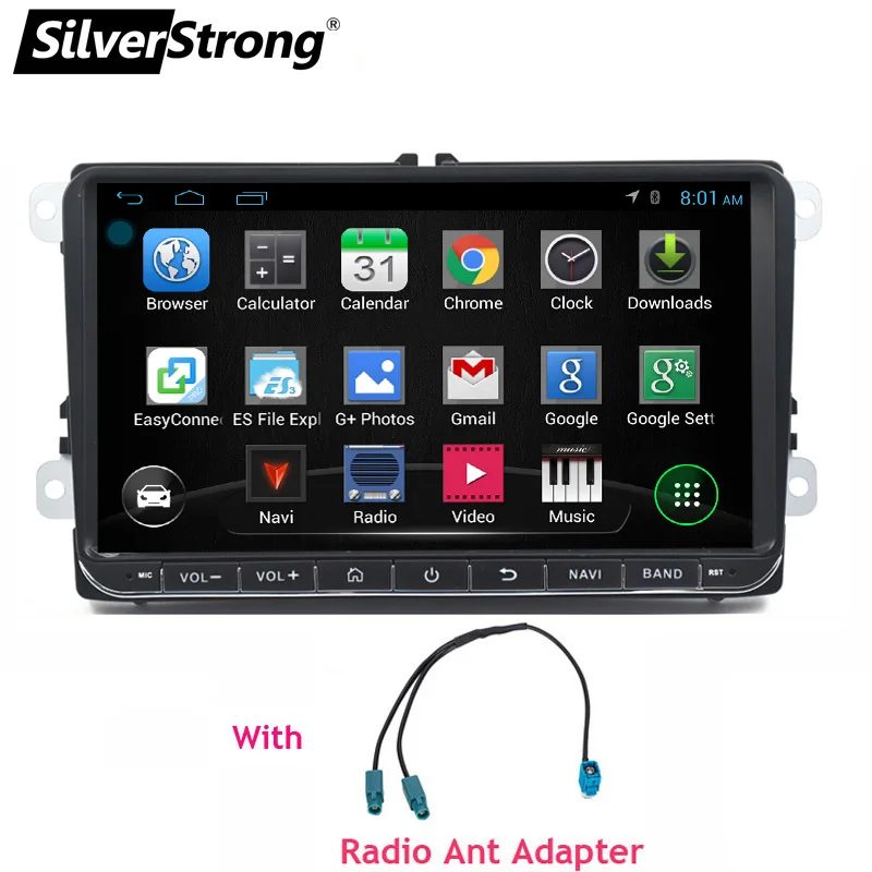 SilverStrong Android9.0 Автомобильный gps радио для B6 B7 Passat радио навигация для Golf5 для Golf6 для Polo автомобиль Stereo6686 68S - Цвет: 68S-6 ANTENNA