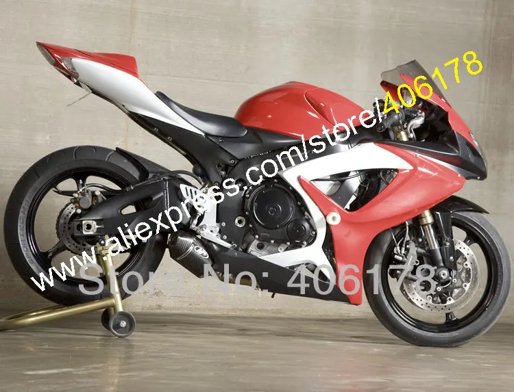 Для Suzuki GSXR 600 750 K6 2006 2007 GSXR750 GSXR600 GSX R600 R750 красный черный и белый обтекатель (литья
