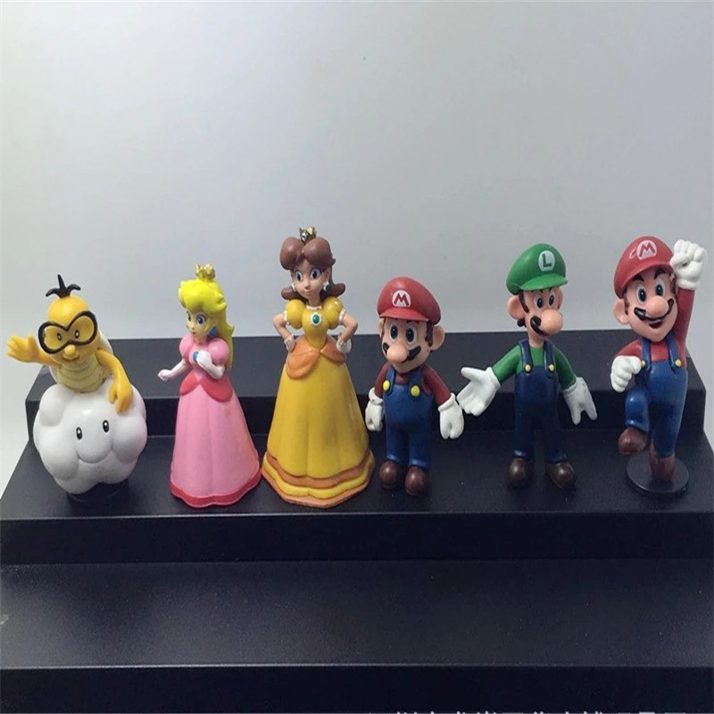 Super Mario Bros juguetes modelo 18 unids/Набор 3-7 см1 Unidades caliente juego figura juguete Mari | Игрушки и хобби