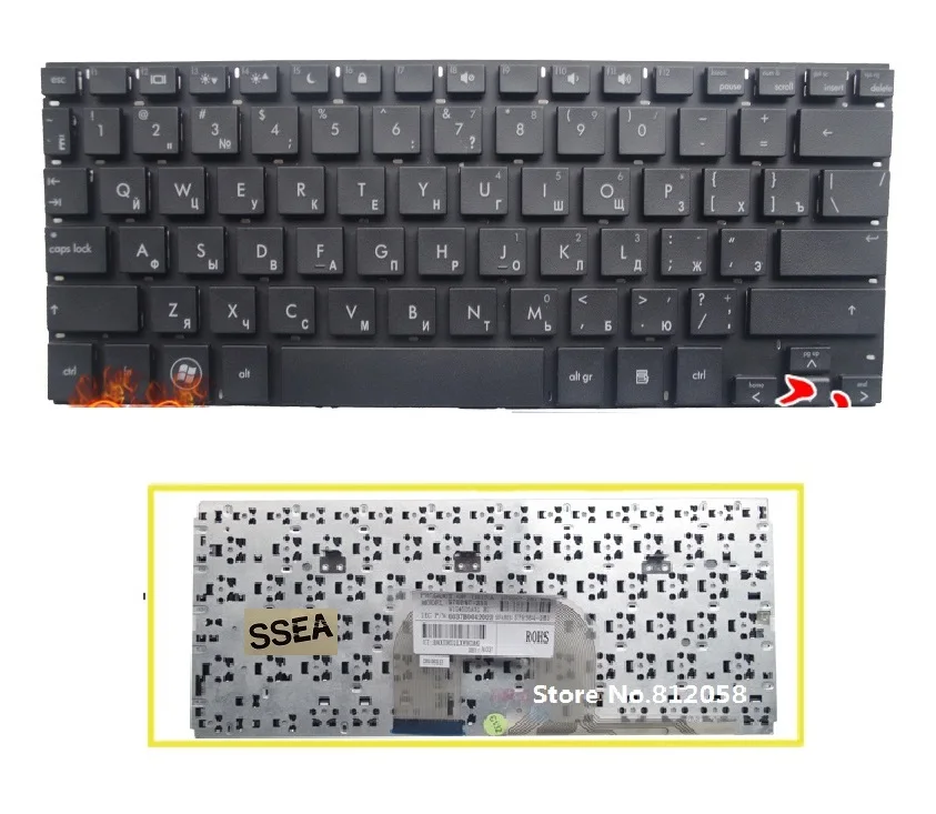 Новый ноутбук RU клавиатура для HP MINI 2150 5100 5101 5102 5103 5105 русский без рамки|keyboard for hp|ru