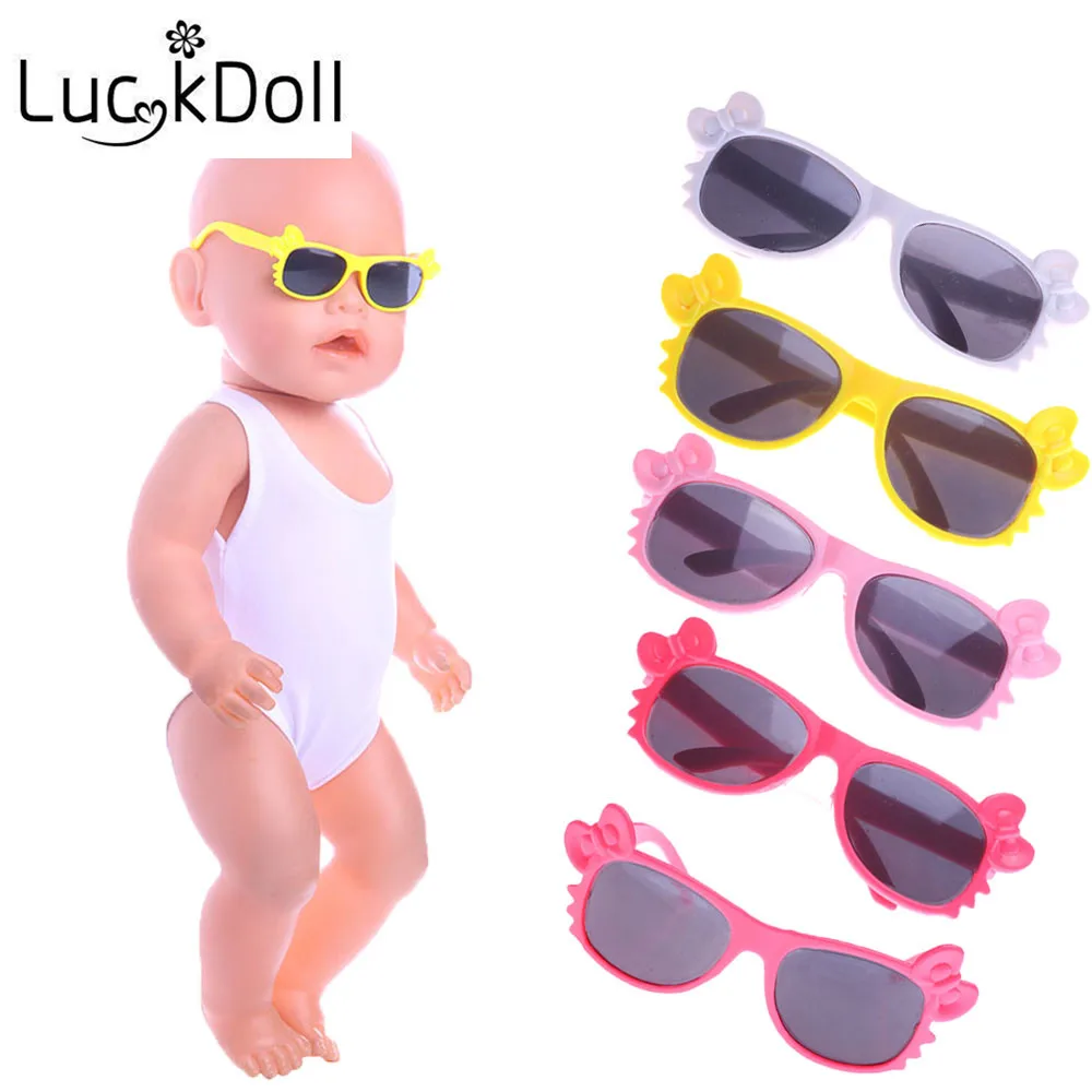Солнцезащитные очки LUCKDOLL в форме бабочки подходят для кукол 43 см лучший подарок