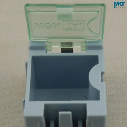 

50Pcs 25mm*31.5mm*21.5mm Blue Plastic Combinable Component Container Storage Box, IC box, Electronic DIY Tools