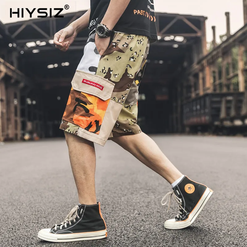 HIYSIZ новые шорты 2019 Повседневная Уличная одежда брендовый модный тренд уличная
