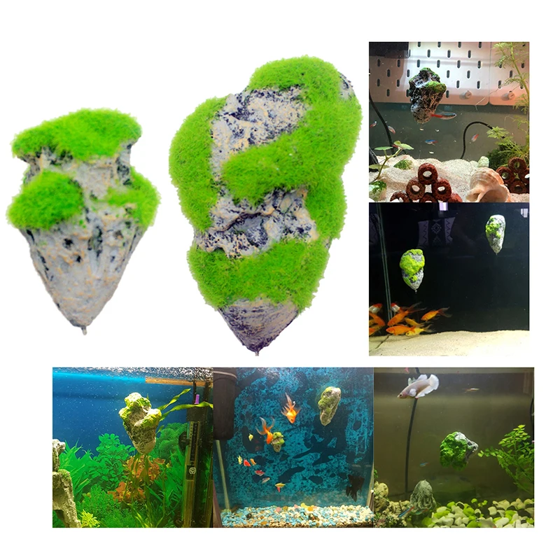 Floating Rock Suspended Artificial Stone Aquarium Decor Fish Tank Decoration Floating Pumice Flying Rock Fish& Aquatic Ornament
