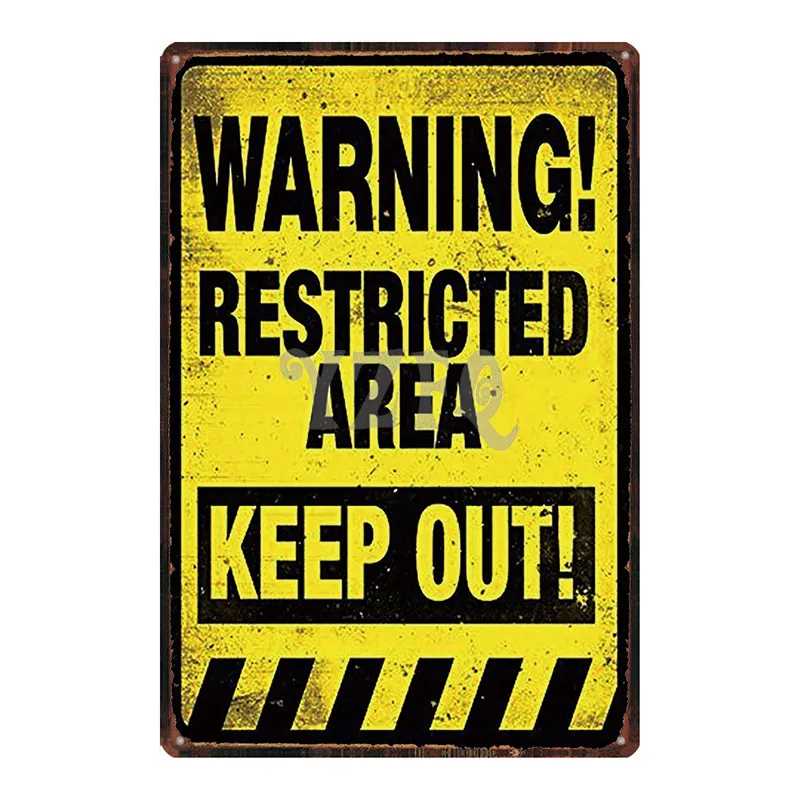 Площадь 51 держать вне мультфильм ретро металлический знак настенный бар кафе магазин домашнего искусства винтажный Декор металлический плакат 30X20 см DU-2855 - Цвет: DU2854