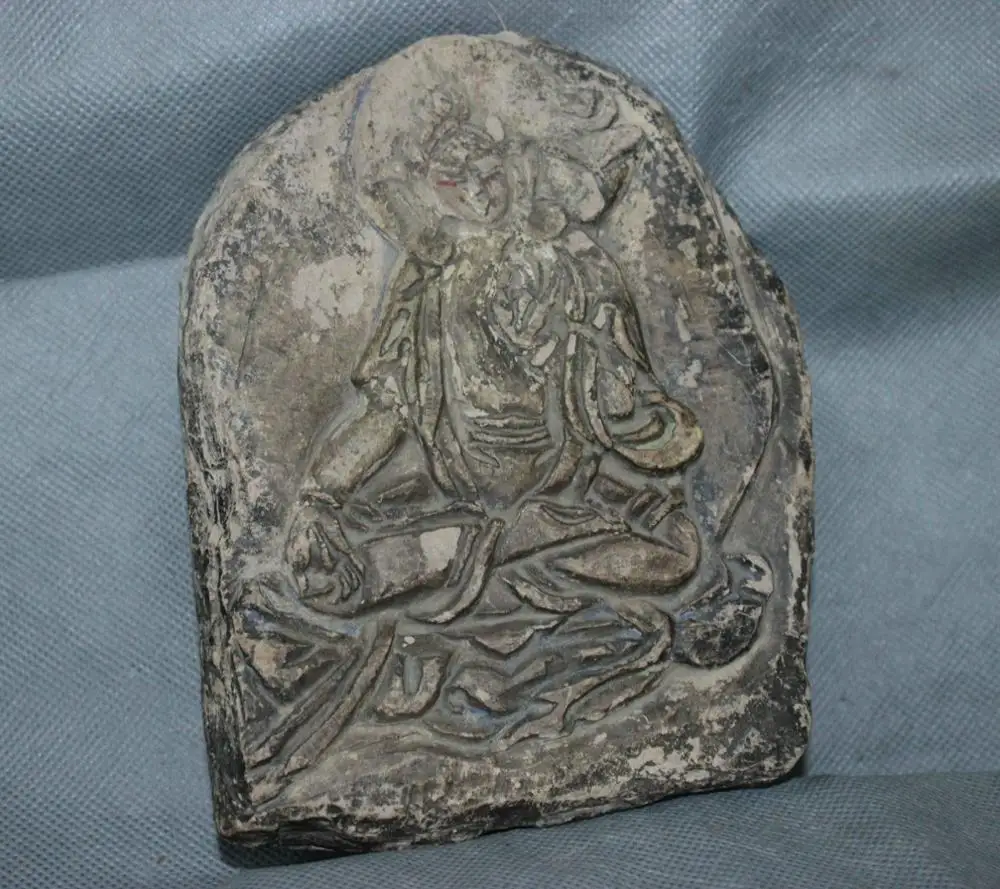 Китай античный Тибет Марни камень буддистская Белая Тара Будда статуя QQ EW | Дом и