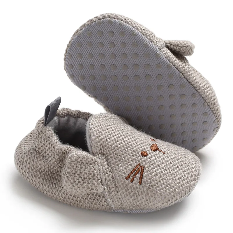 Brand New Toddler Newborn Baby Crawling Shoes Boy Girl Lamb Slippers Prewalker Trainers Fur Winter Animal Ears First Walker