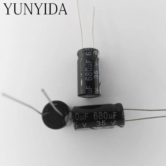 20 шт. алюминиевый электролитический конденсатор 680 мкФ 35 в 10*17 мм|electrolytic