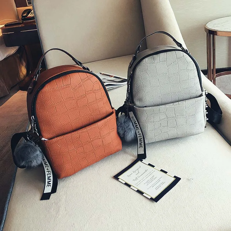 Женский винтажный рюкзак CASMOR мини школьный из искусственной кожи для девочек