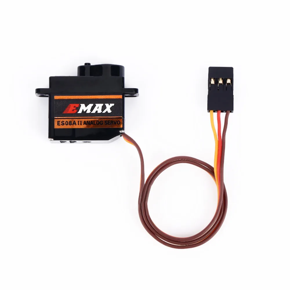 4x EMax 9g Высокочувствительный Mini Sub Micro Servo ES08A 8g ES08 3D RC самолет вертолет ES08MD ES08MA MG90S