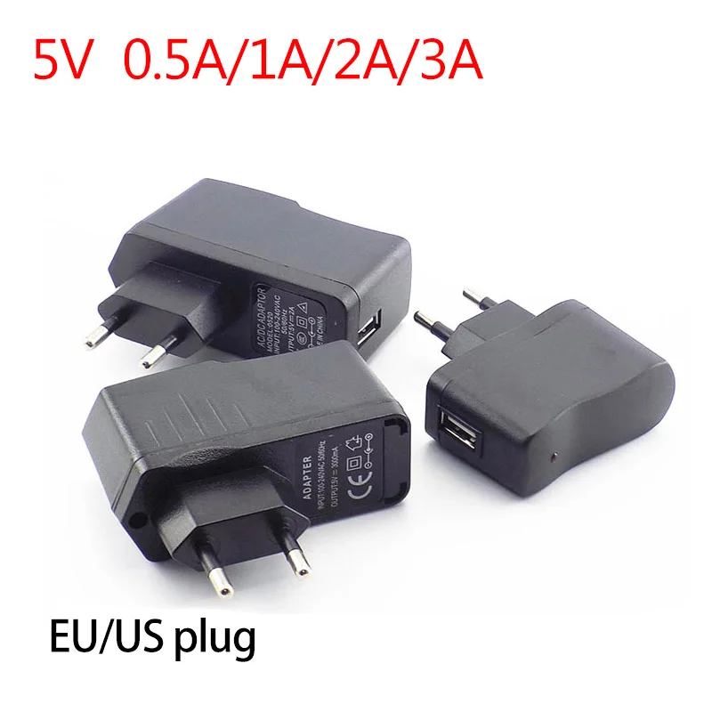 Адаптер питания с USB портом 5 в пост. Тока 0 А/1 а/2 а/3 А 1000 мА/с микро зарядка для