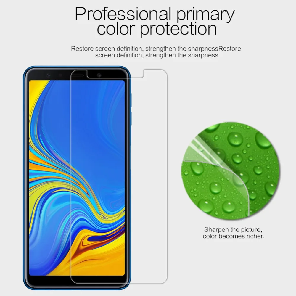 NILLKIN защита экрана для Samsung Galaxy A7 2018 прозрачная ПЭТ матовая защитная пленка