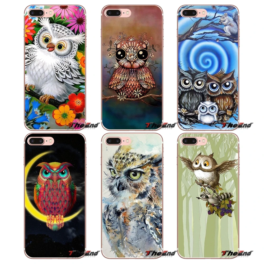 Винтажные аксессуары сова чехлы для телефонов iPhone X 4 4S 5 5S 5C SE 6 6S 7 8 Plus Samsung Galaxy J1 J3 J5
