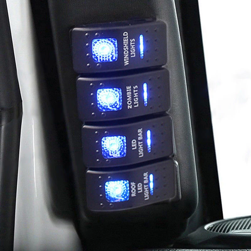 1 левая сторона A Pillar Rocker Switch Pod панель отделка для Jeep Wrangler JK 11 2018|Переключатели и
