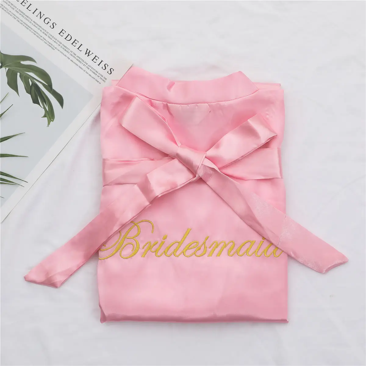 Bridesmaid 5 Шелковый атлас невесты халат атласный платье фрейлины одеяние Халаты Для женщин Свадебное кимоно сексуальная ночная рубашка платье женский халат - Цвет: Bridesmaid 5