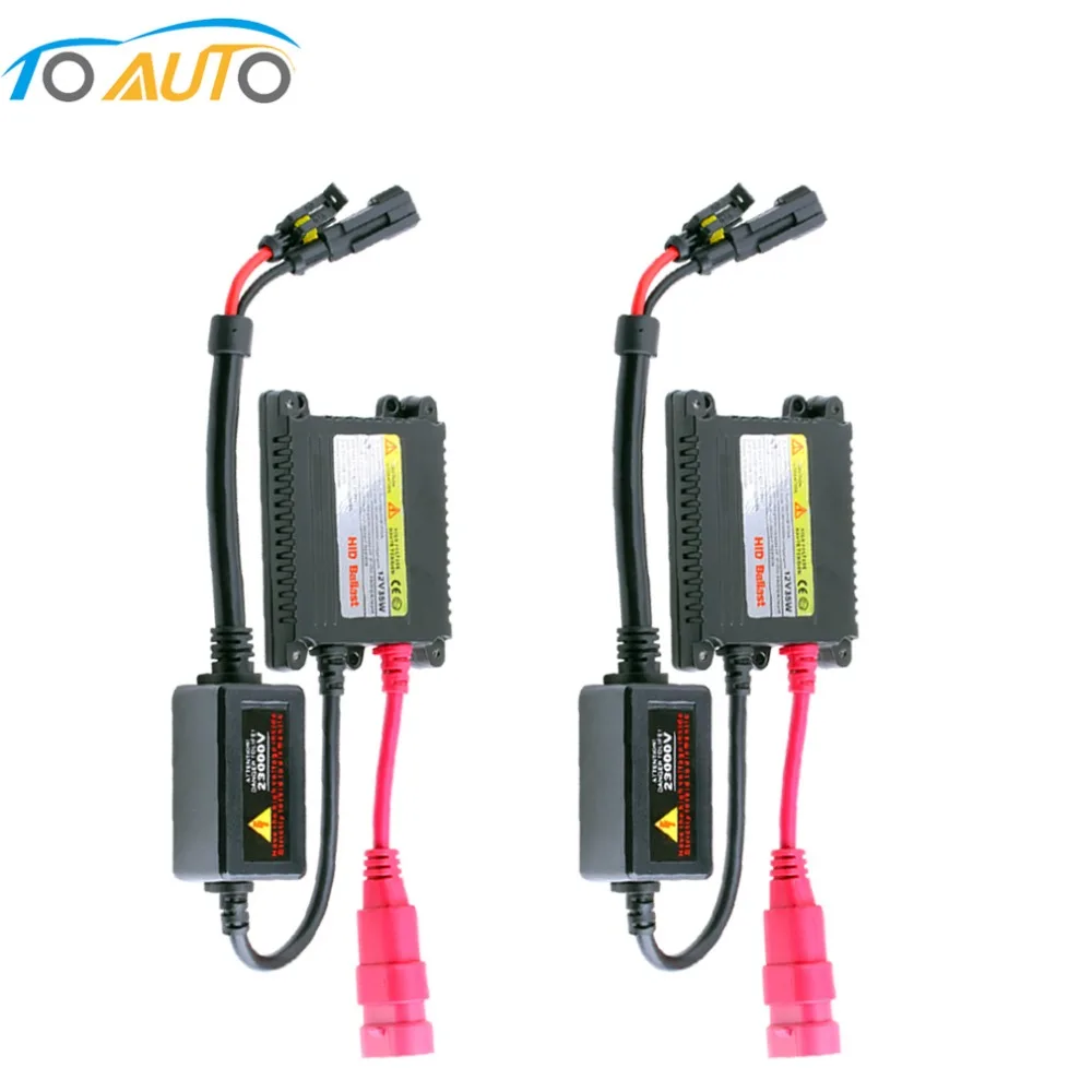 2 шт. HID Slim электронная DC балласт 12 В 35 Вт/55 Вт для ксенона h1 h3 h7 h11 9005 9006 880 881 один луч автомобиль фары аксессуары