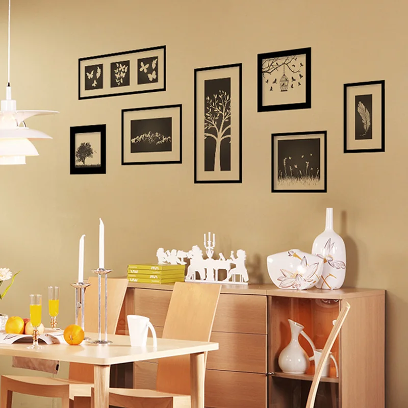 7 шт./компл. художественная фотография Декоративная Виниловая роспись рамка