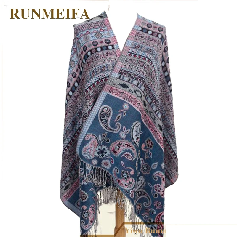 

Hot New Fashion Pashmina Cashmere Women's Scarves Paisley flower style Stole Shawl Wrap summer winter spring Scarf for lady