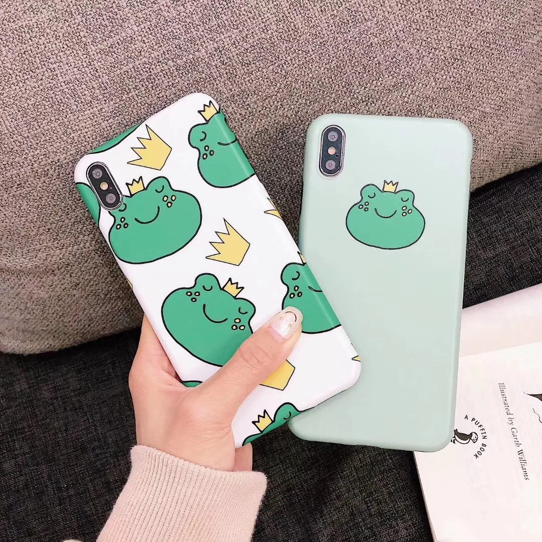 Роскошные матовые Мягкий силикон imd чехол для iPhone 7 плюс 8X10 XS Max XR 6 S милая