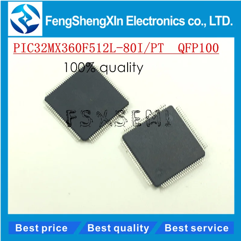

5шт./лот PIC32MX360F512L-80I/PT PIC32MX360F QFP100 CAN и 32-битные микроконтроллеры для вспышки Ethernet