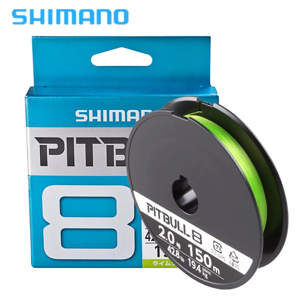100% оригинал SHIMANO 150 м 8 нитей плетеная леска 0 6 #0 #1 2 5 #2 # зеленый PE Сделано в