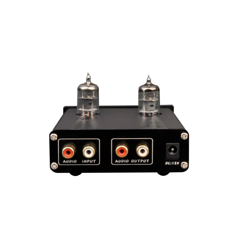 D2 HiFi ламповый предусилитель 6J1 Клапан аудио двойной канала ВЧ бас с Адаптеры