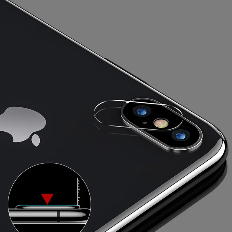Стекло для камеры iPhone X Защитная пленка экрана 8 Plus/iPhone 7 Plus прозрачная ЖК 2