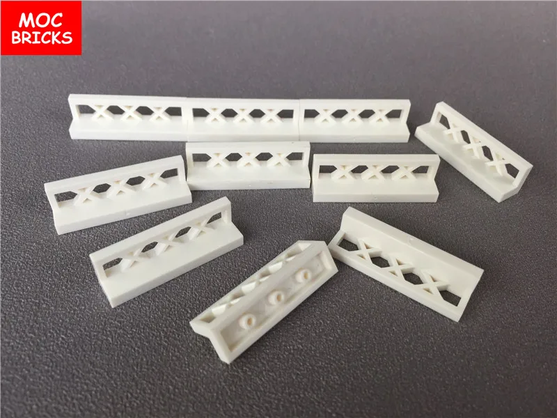 100pcs/lot MOC Bricks White Fence 1 x 4 fit with 3633 Educational Building blocks bricks Assembled Toys kids gift | Игрушки и хобби