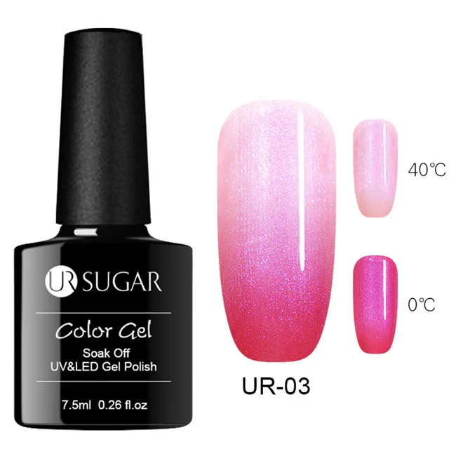 Pearl Shell 3 Ur Sugar, 7,5 мл, термальный Гель-лак для ногтей, 3 цвета, меняющий температуру, замочить, УФ-Гель-лак для нейл-арта, лак для маникюра, светодиодный - Цвет: Pearl Shell 3
