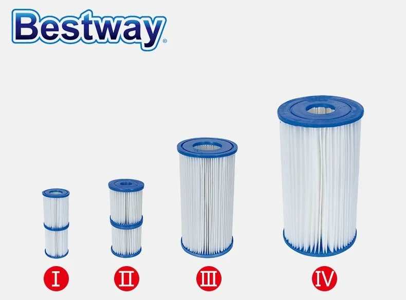 12 штук 58094 Bestway 10,6 диаметр 13,6 см Ht фильтрующий картридж тип II D4.2xH5." сердечники фильтра насоса для 530Gal 800 галл