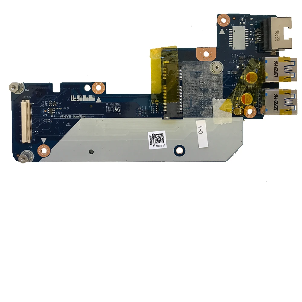 JOUTNDLN для Dell Inspiron 15R 5520 USB 3 0 Wi Fi Ethernet LAN плата LS 8242P 962WP 0962WP|Компьютерные кабели и