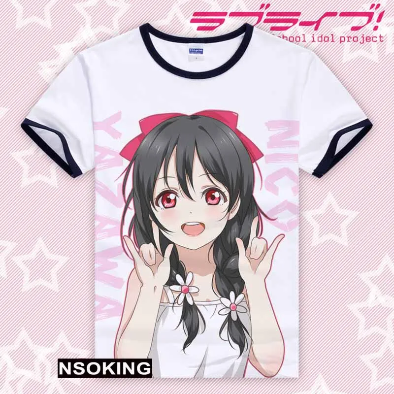 

Новая футболка Love Live, аниме Kotori Minami Honoka Kousaka LoveLive, косплей футболка, модные мужские и женские топы с коротким рукавом