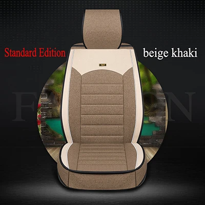 beige khaki SE HeXinYan Универсальный Лен автомобилей чехлы для Suzuki swift SX4 Kizashi grand vitara ignis baleno jimny liana Авто стиль - Название цвета: beige khaki SE