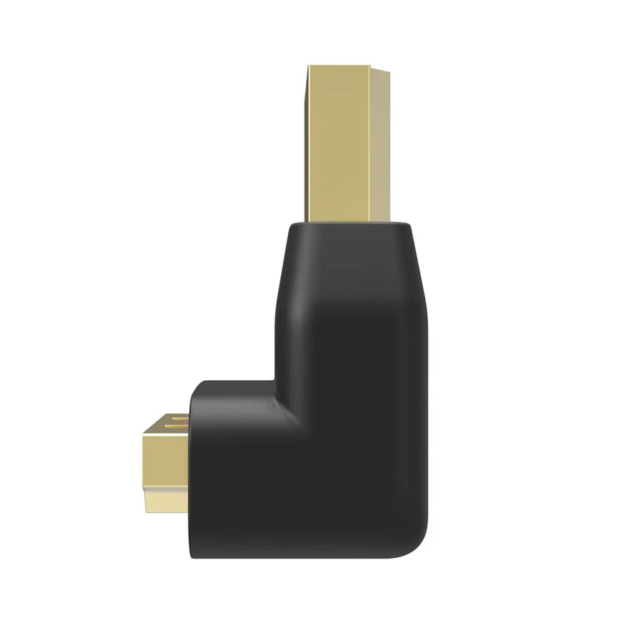 Robotsky HDMI Мужской к HDMI Женский Кабель адаптер Скрытый удлинитель 90 градусов под прямым углом для HD 1080P DHTV позолоченный штекер HDMI