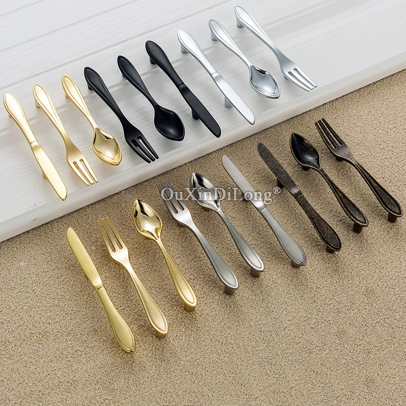 Креативные ручки для шкафа Ложки/вилки/ножи 10 шт.|Ручки шкафа| |