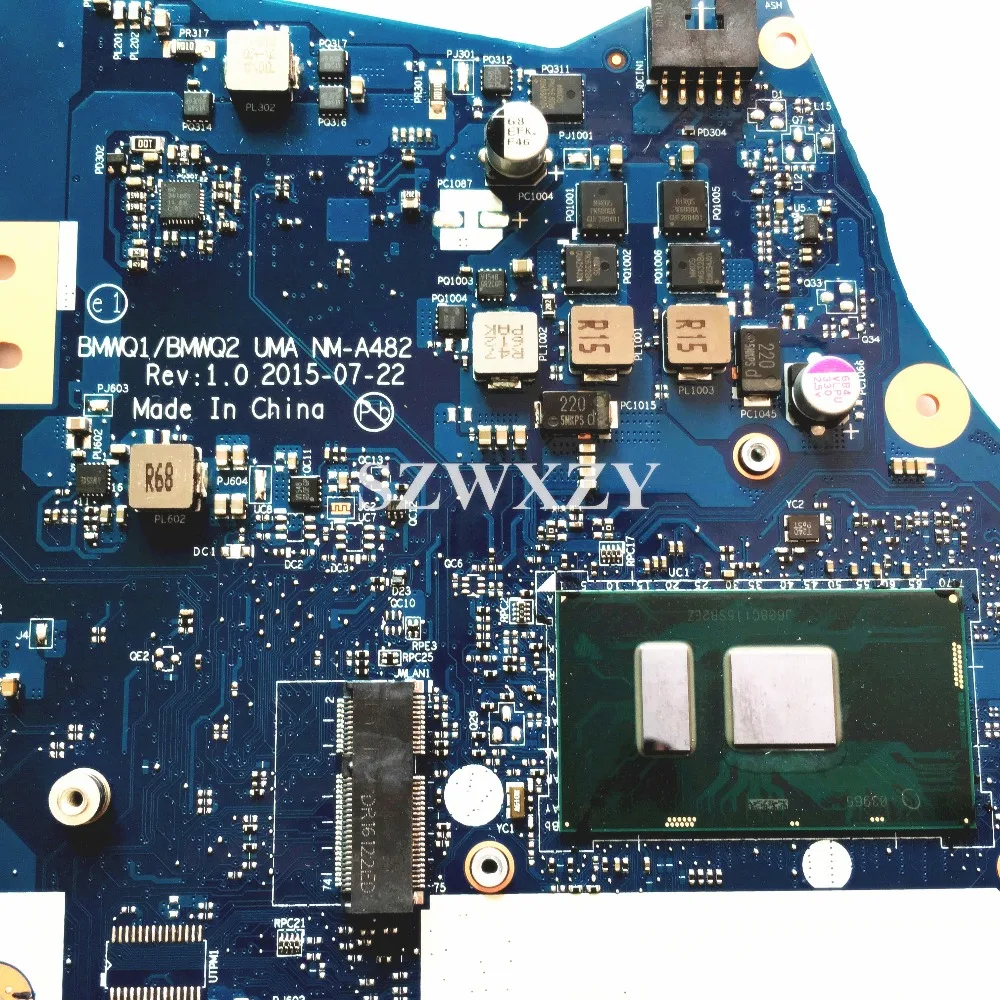 Для Lenovo 300-15ISK материнская плата для ноутбука с процессором SR2EZ I7-6500 5B20K38182 NM-A482