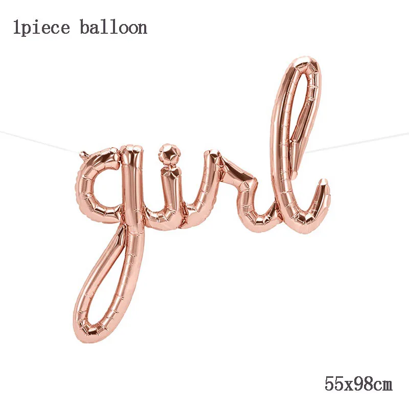 pink girl Mermaid Balloon Foil Helium Balloons Hawaii Tropical Baby Shower Girl Garland Happy Birthday Party Decorations Kids Toys Gifts - Цвет: pink girl